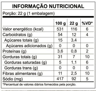 Caixa c/ 24 unid. Chips de Mandioca e Batata-Doce Roots To Go 22g