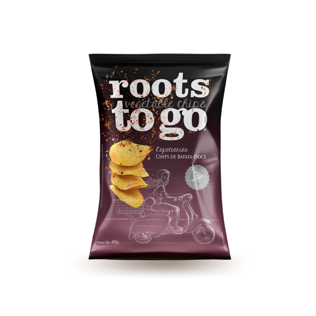 Chips de Batata-Doce Especiarias Roots To Go 45g