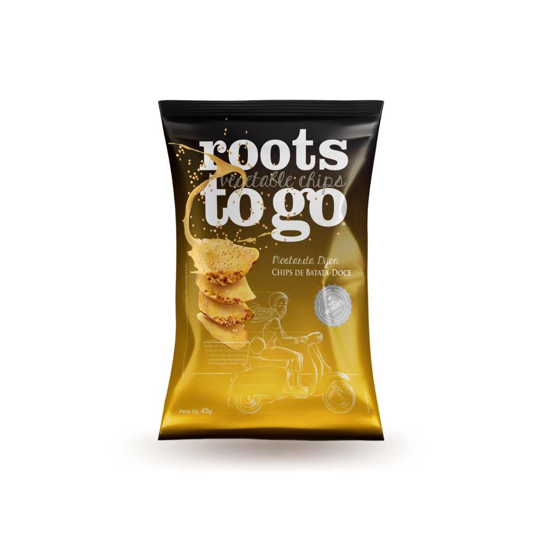 Chips de Batata-Doce Mostarda Dijon Roots To Go 45g