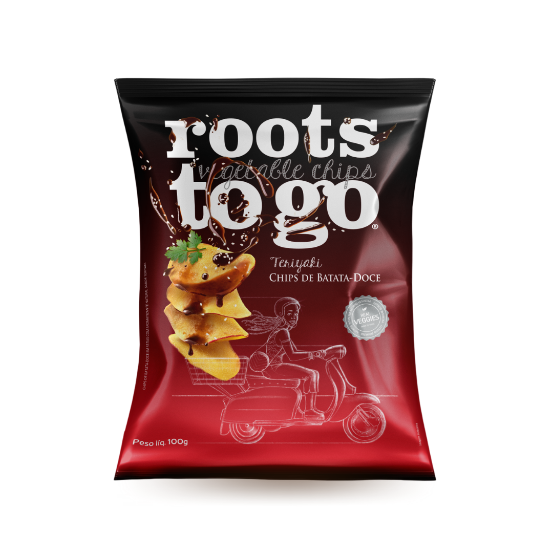 Chips de Batata-Doce Teriyaki Roots To Go 100g