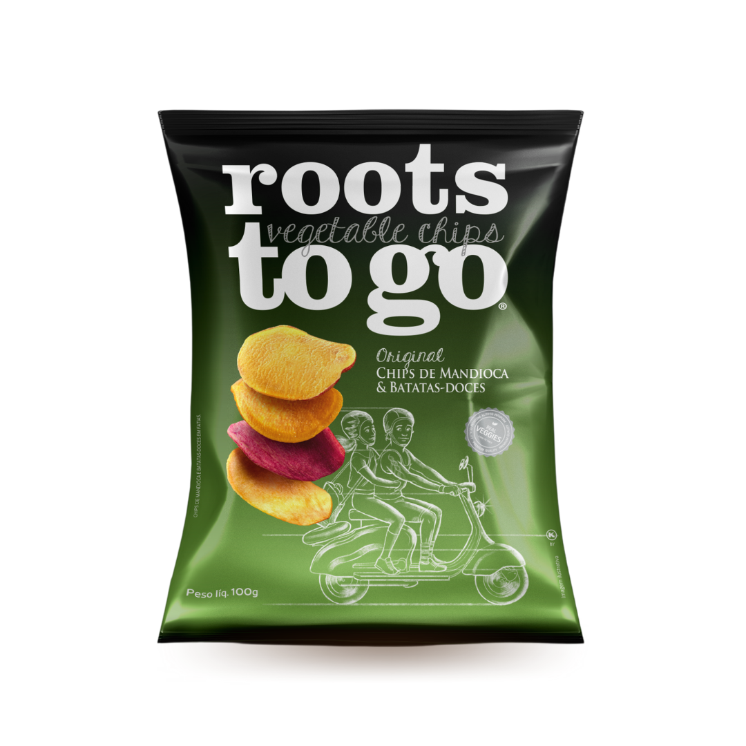 Chips de Mandioca e Batata-Doce Roots To Go 100g
