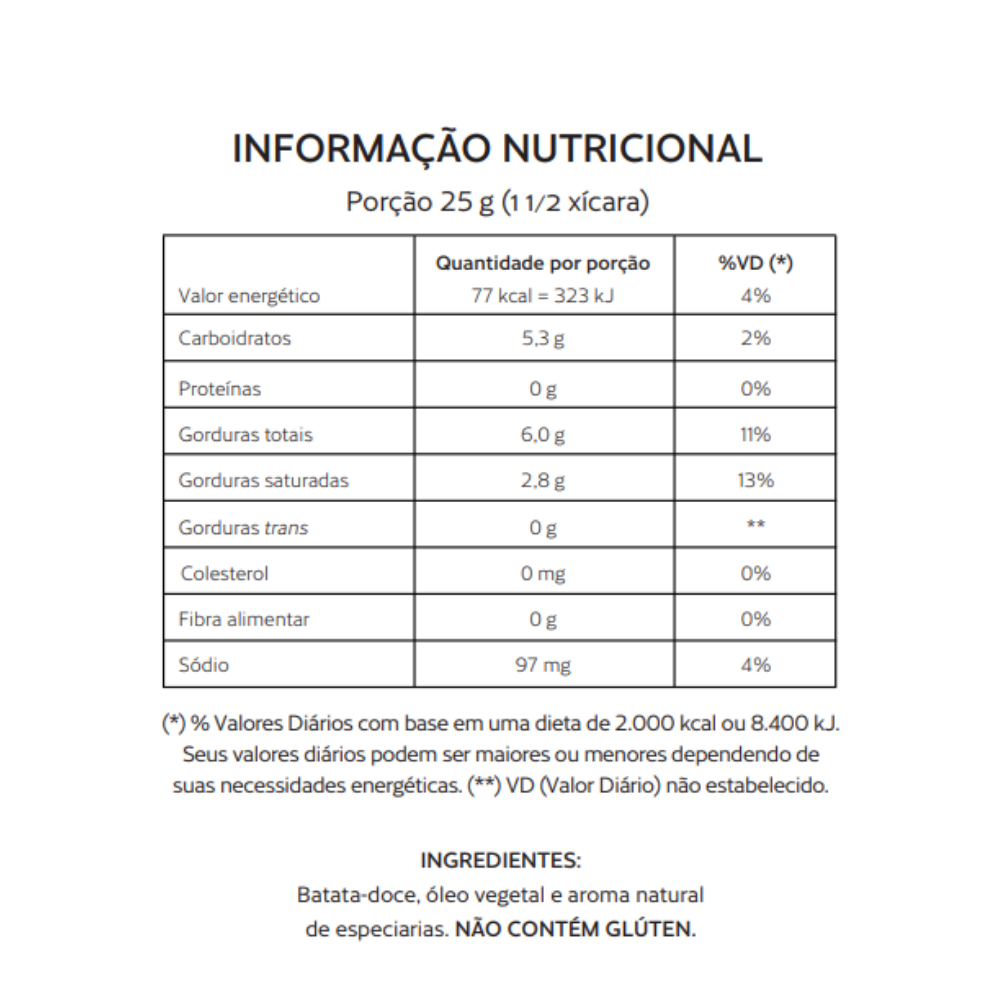 Chips de Batata-Doce Especiarias Roots To Go 45g