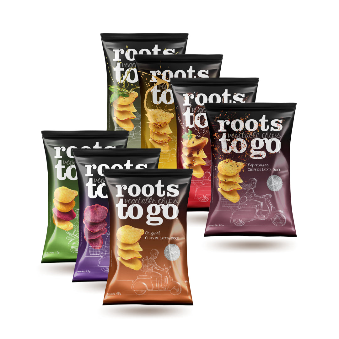 Kit Chips de Batata-Doce Roots To Go 45g