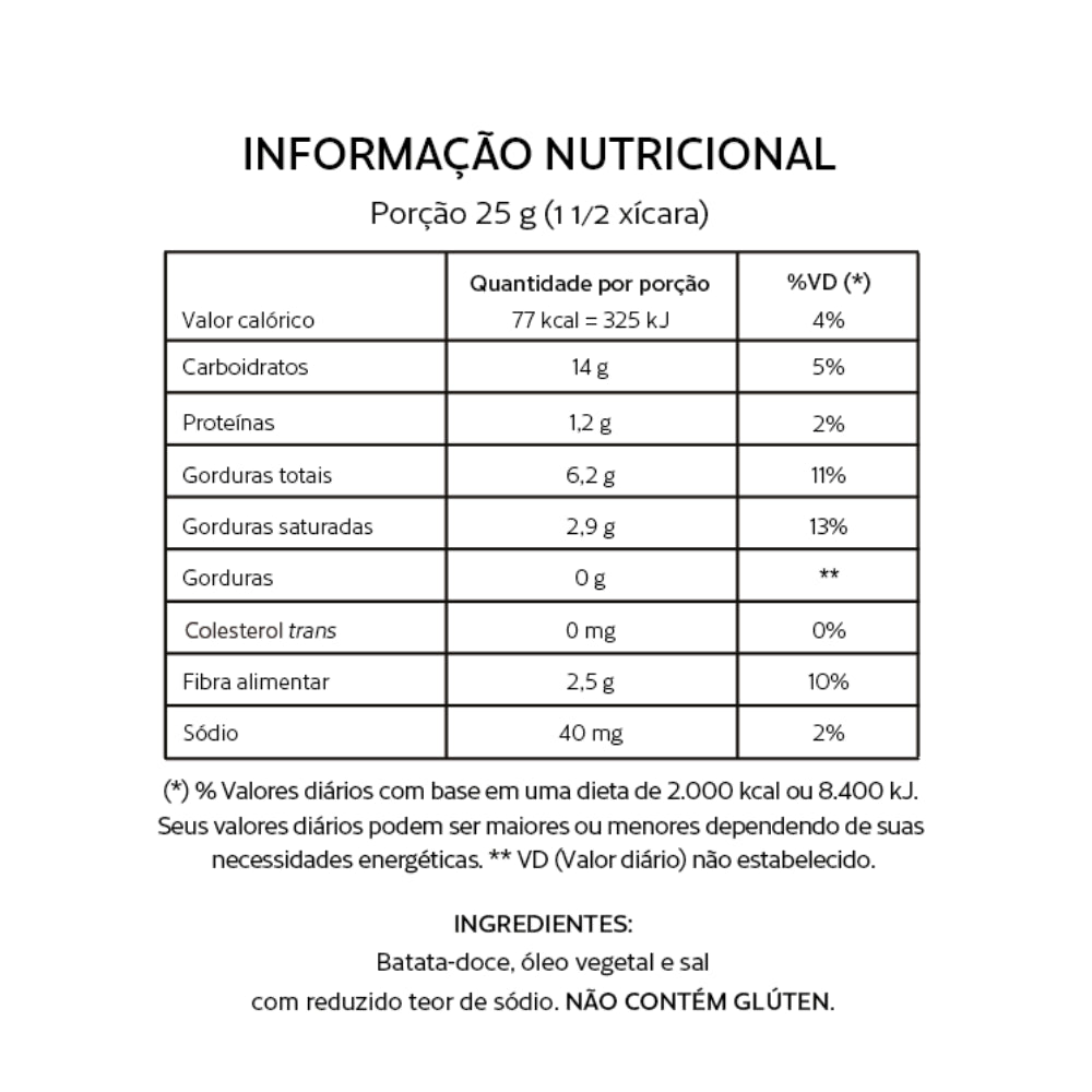 Batata-Doce Palha Roots To Go 100g